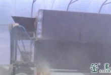 直播塞上松油松花粉的初筛环节，把第一批成熟的花粉初步分离出来